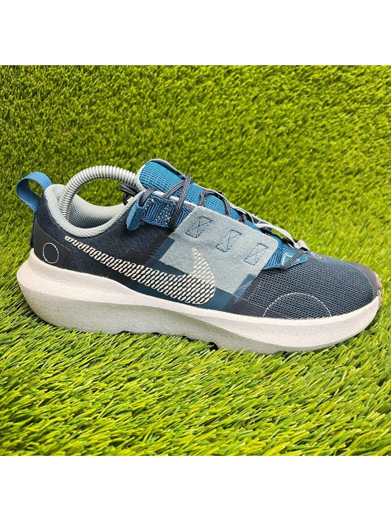 Nike Crater Impact Boys Size 7y Blue White Walking Running Shoes Sneakers